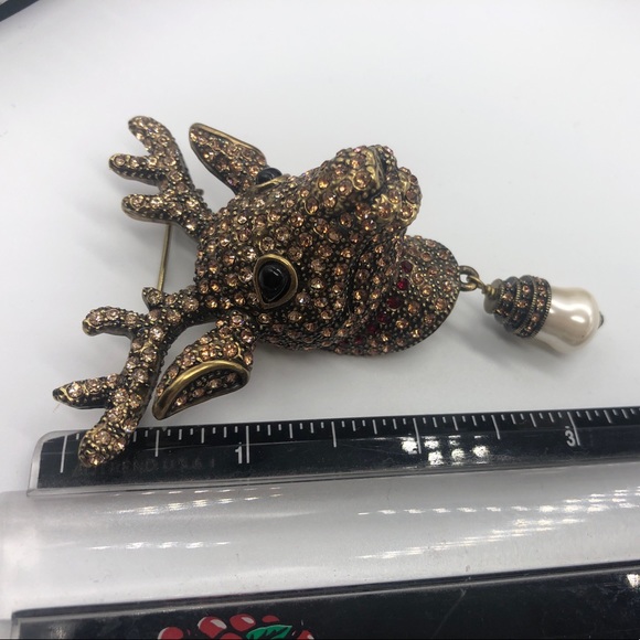 Heidi Daus Rudy Reindeer Vintage pin - Picture 6 of 10